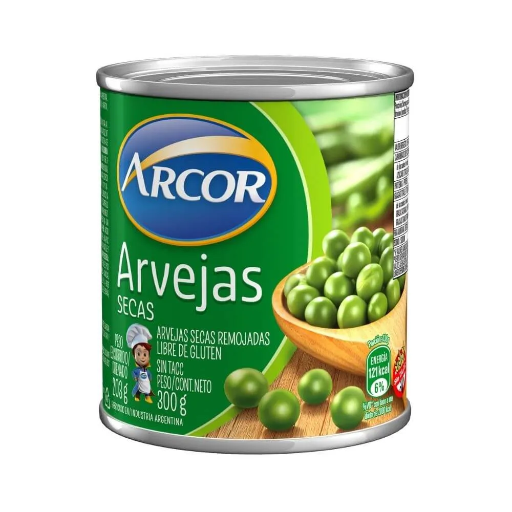 Arvejas en lata Arcor