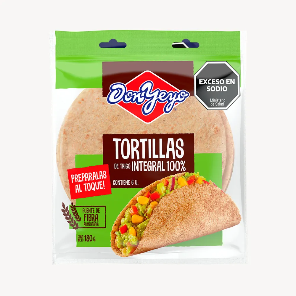 Tortillas integrales DON YEYO 