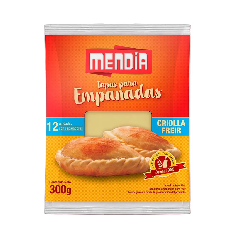 TAPA DE EMPANADAS FREIR X 12 UN.