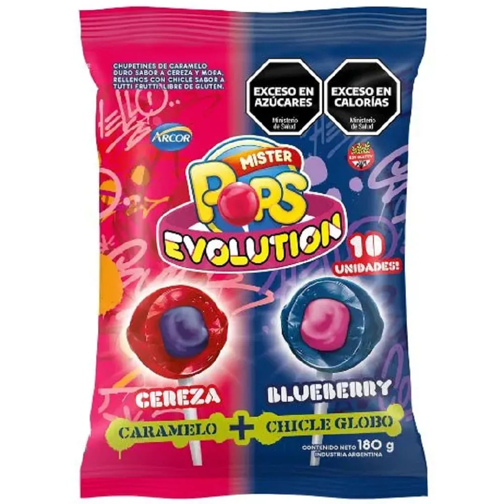 MR. POPS EVOL. SURTIDO 24X18GR