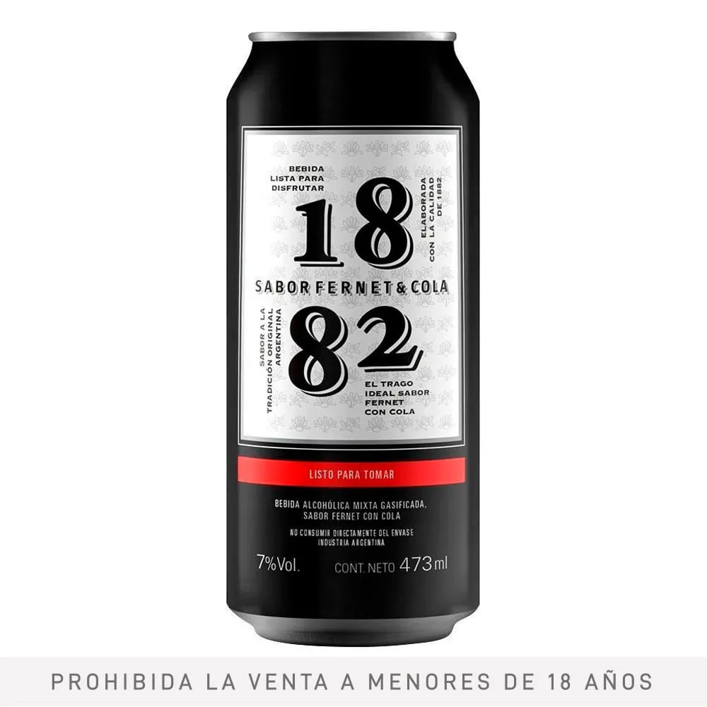 1882 FERNET CON COLA LATA X6U